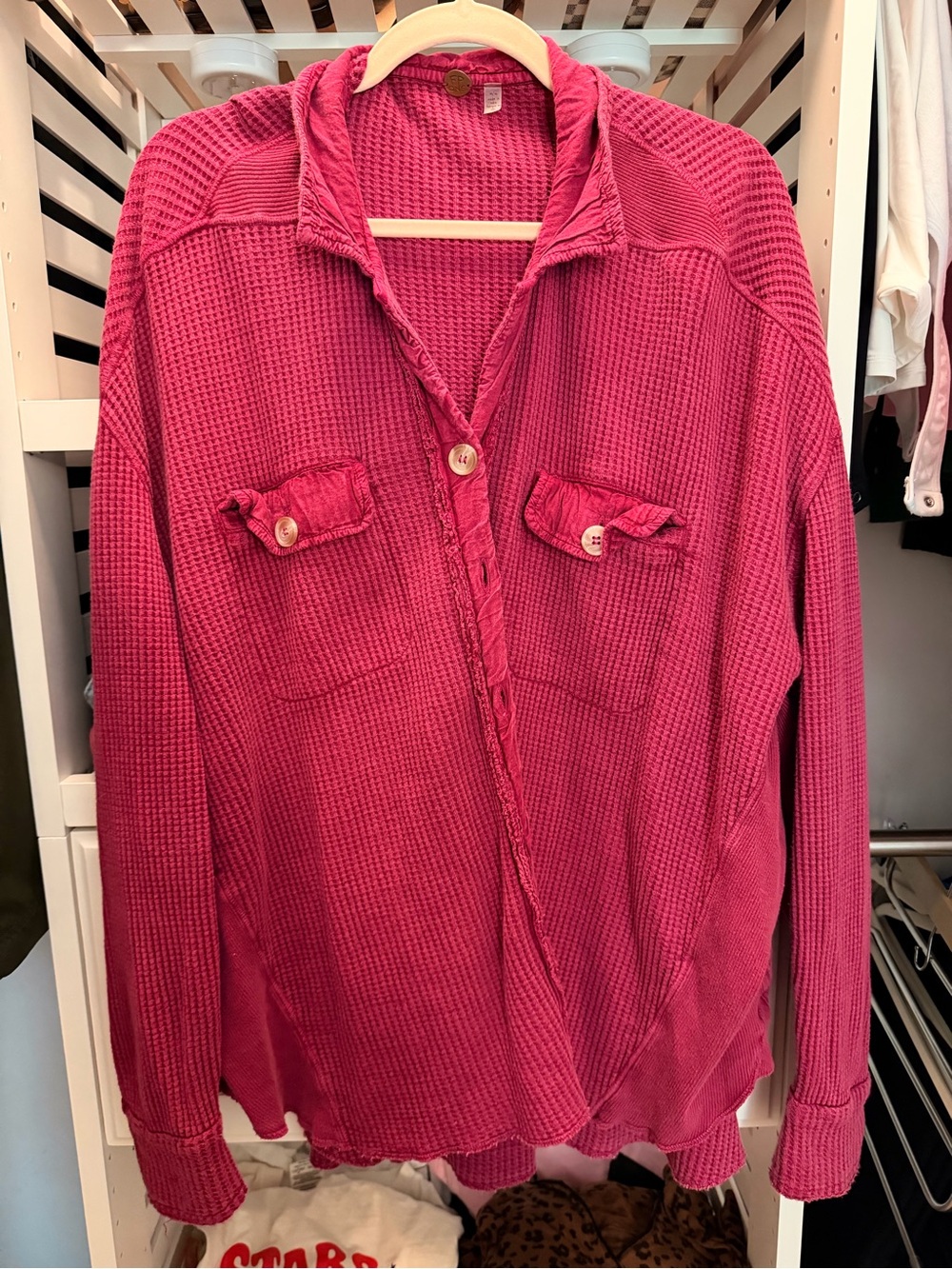 Free people scout jacket/shirt Deep Raspberry